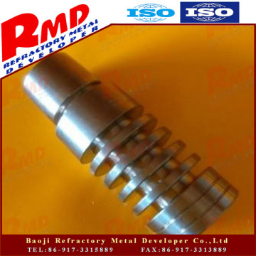 polished titanium smoking nail