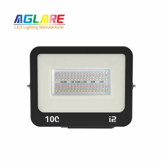 High Power Outdoor Waterproof RGB LED Flood Light with Infrared Remote Control - IP66 100W