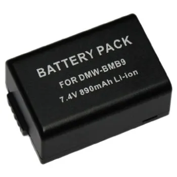 Camera Battery DMW-BMB9E DMW-BMB9 for Panasonic, 7.2V Voltage