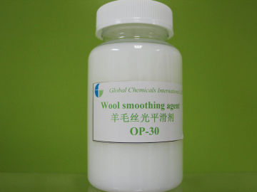 Weak Cationic Wool Smoothing Agent , Millky White Amino Silicone Emulsion Op-30