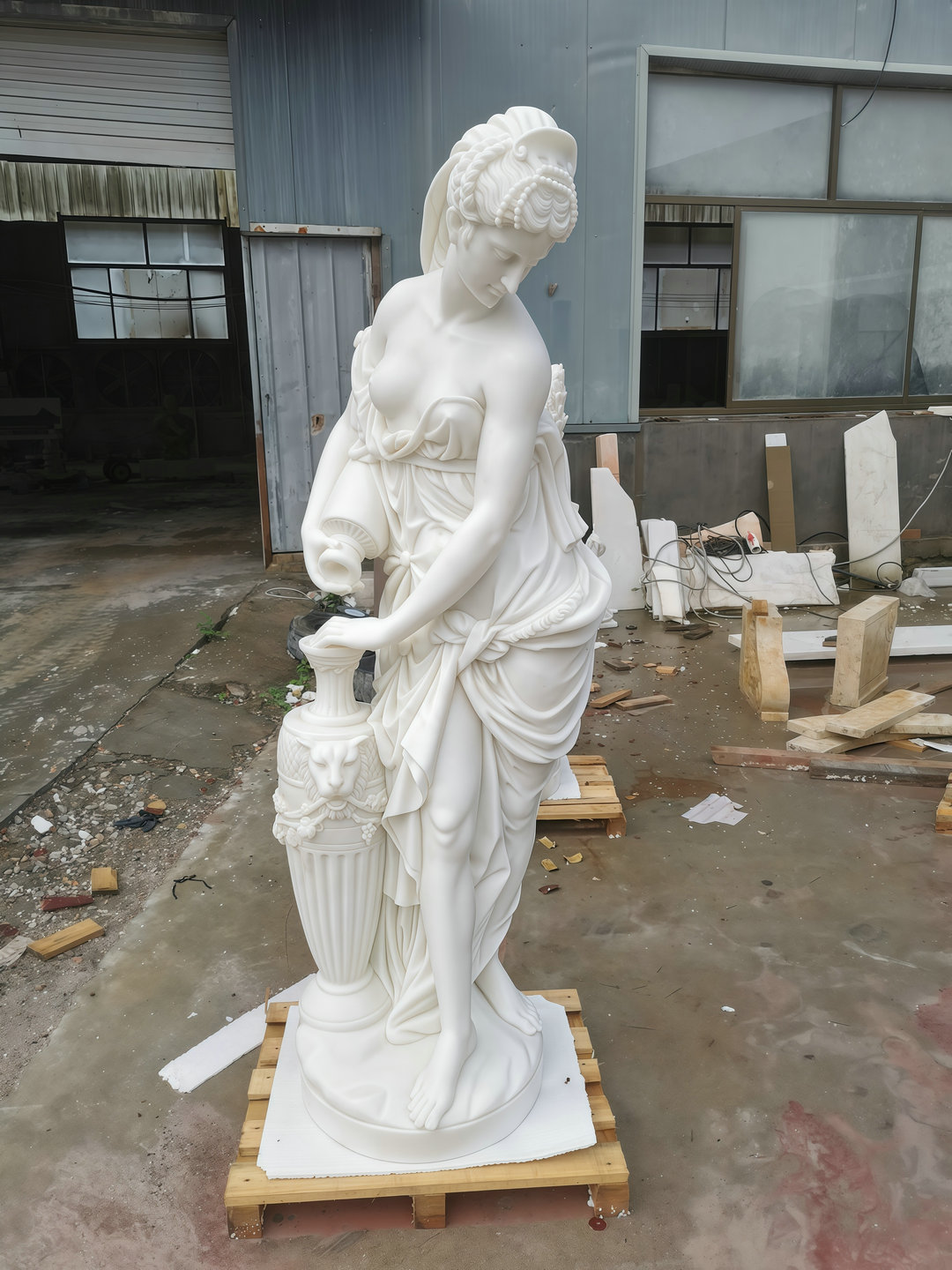 ull-Body White Marble Female in Workshop SettingBRMS2302-7