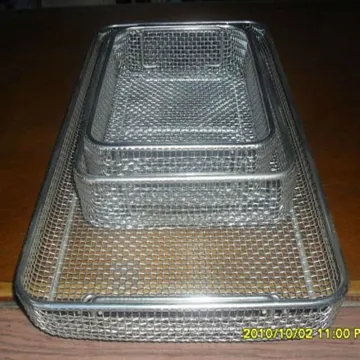 rectangle stainless steel wire mesh basket