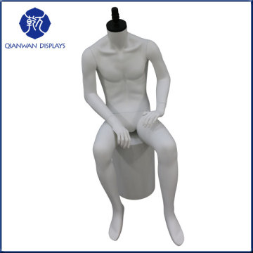 Wholesale new fashion sitting male jacket frp mannequins model