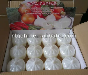 plastic saver in garlic shape