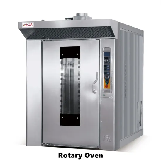 Bread Machine Stainless Steel 16 Trays Gas Rotary Oven for Baking