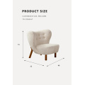 Velvet Fabric Nordic Modern Fleisure Chair