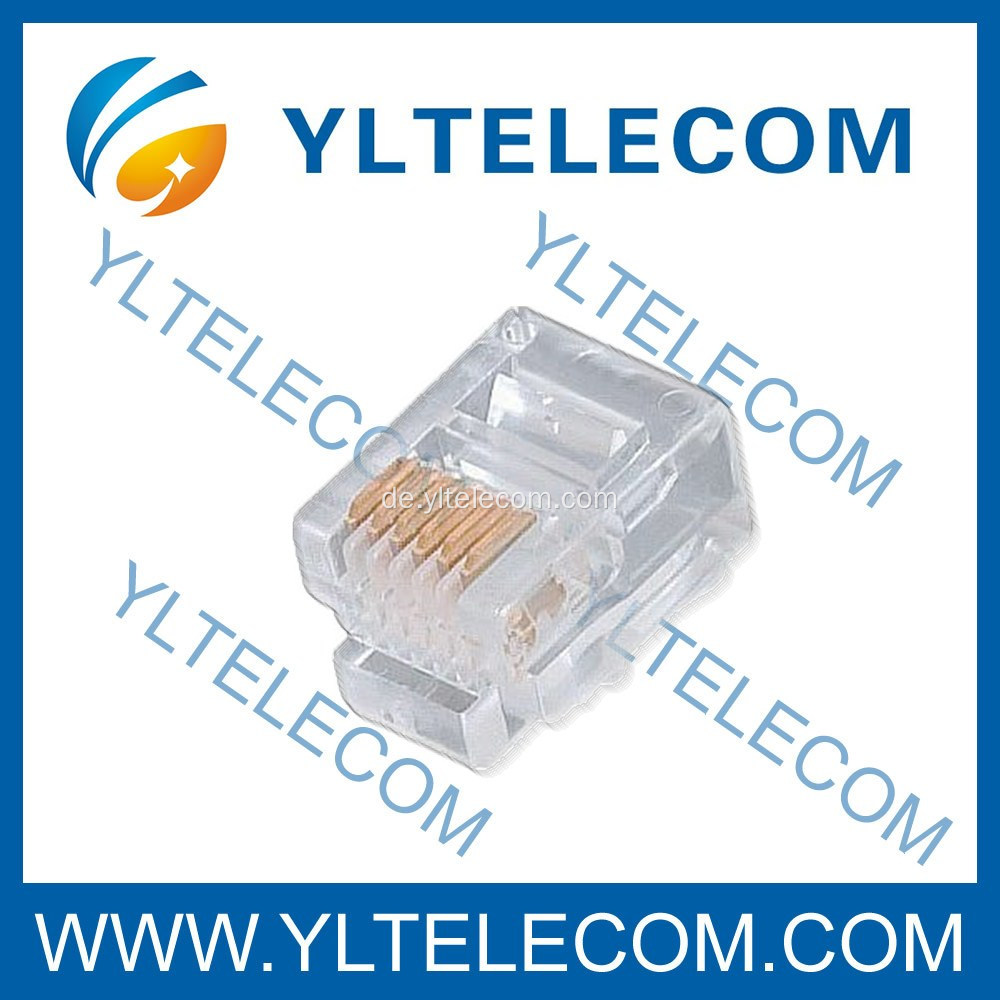 RJ12 Modularstecker 6P6C Flachkabel