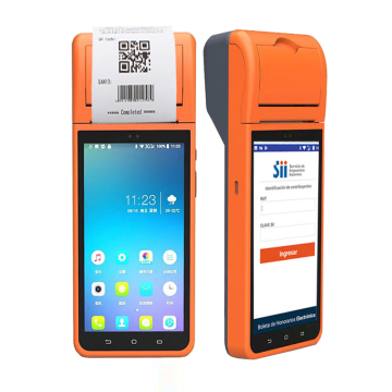 Android 11 Portable Handheld POS Terminal with 58mm Thermal Receipt Printer