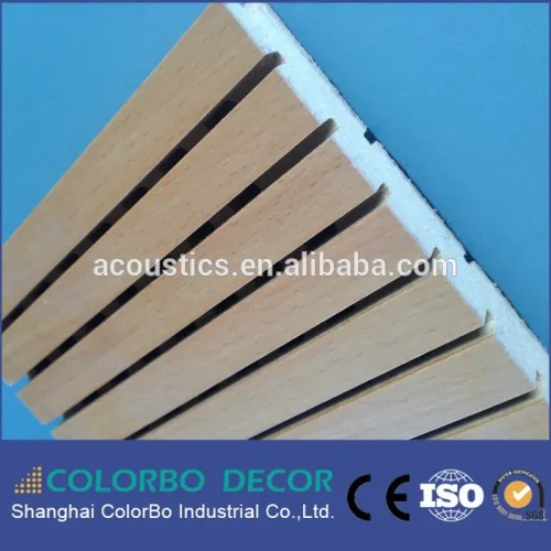 Sound Absorption Material Grooved Wood Acoustic Boards, High Quality Sound Absorption Material