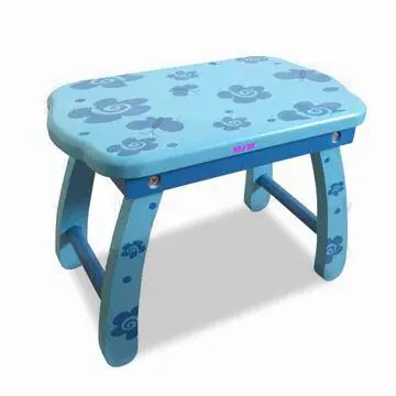 Kid's Small Table/Stool, Available in Size of 35 x 20 x 25cm, Made of Solid Wood or MDF