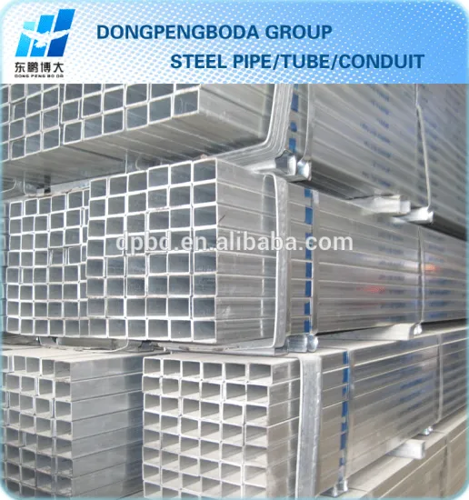 galvanized square and rectangular steel tube