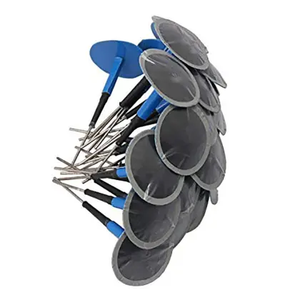 Tubeless Tire Repair Patch Kit - 6mm Mushroom Rubber Plugs