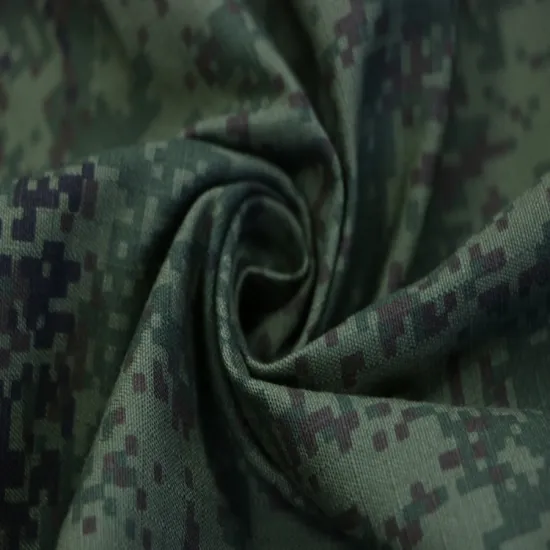 Ripstop Camouflage Cloth BT-224: Russian CVC 50/50 Fabric