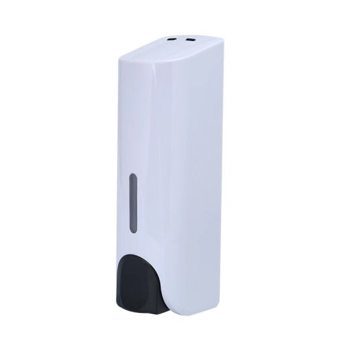 White ABS Plastic Manual Wall Mounted Soap Dispenser