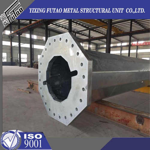 115Kv Galvanized Polygonal Steel Poles