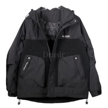 New Arrival Men's Thick Patchwork Softshell Unisex Warm Oversize Jacket