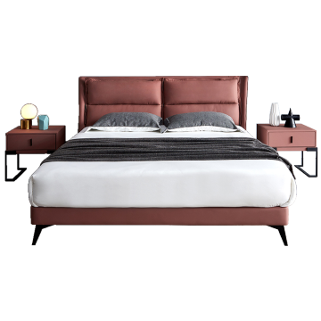 Hot Sale Full Size Modern Leather Bed - OEM & ODM Accepted