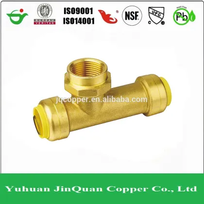 Pipe Fittings Lead Free Push Fit Fittings Tee