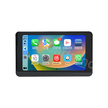 Portable Wireless CarPlay Touch Screen with Android Auto, Reverse Camera, and Navigation Monitor