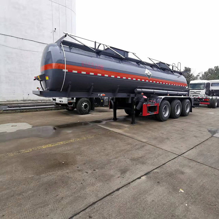 Tr-axle tank semi trailer asphalt transport tank trailer