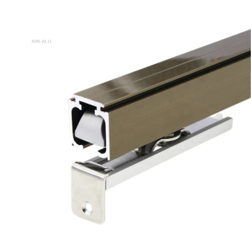 90mm hanging door surface treament Aluminium profile
