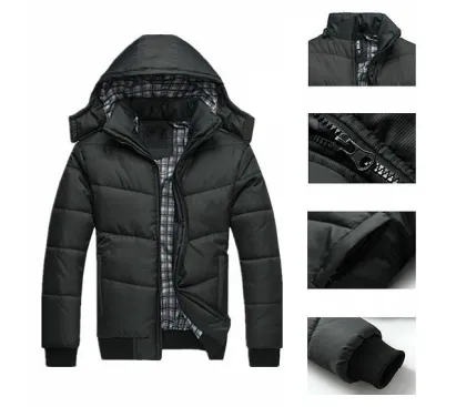 Korean Fashion Urban Cotton Coat - Warm Winter Clothing for Men