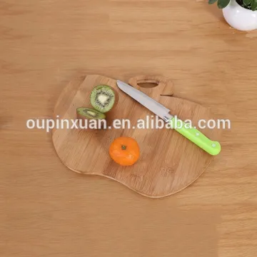 Festival natural shaped bamboo cutting board,special kitchen chopping blocks