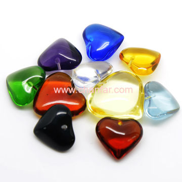 Various Color Heart Shape Crystal Pendant Jewelry