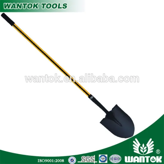 S518EL Round-point Shovel With long Fiberglass Handle