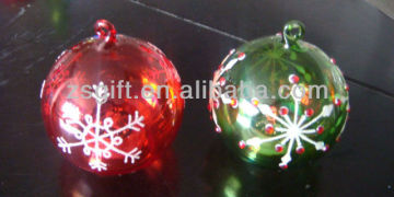 kingly glass snowball christmas led light ornaments