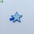 Double Sided Star Silicone Dog ID Card