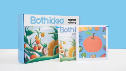 Colorful mud painting supplies