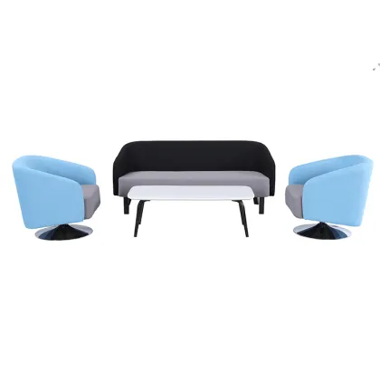 Fabric I shaped sofa modern european style office sofa set