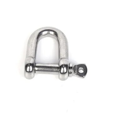 Industrial grade D-type stainless steel shackle