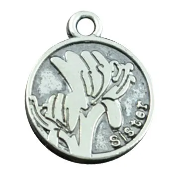 Sisters Friendship Forever Personnel Bardian Alloy Pendants, OEM/ODM Orders are Welcome