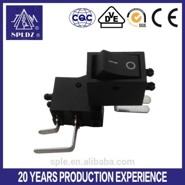 2 Pin On-Off SPST PCB Mounted type Mini Rocker Switch 3A 250V AC