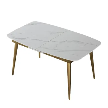 2022 year new design fashion small cubes marble dining table for home