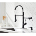 Black 304 Water Tap Pull-Out Sprayer Kitchen Faucet