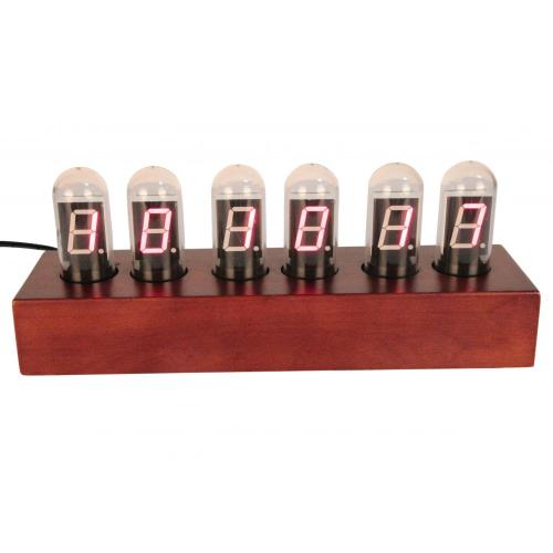 Nixie Tube Digital Clock dengan Rectangular Light Bulb