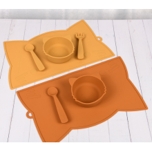 Customize Non Slip Silicone Cat Kids Placemat