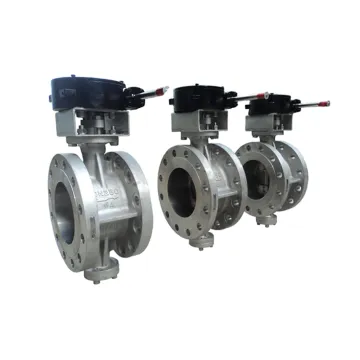 Double Eccentric Flange Turbine Titanium Butterfly Valve