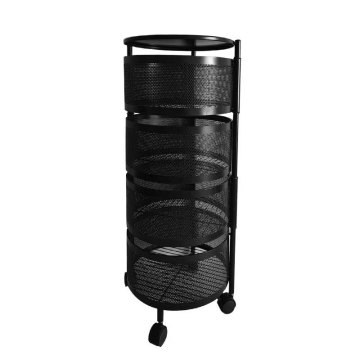 Multi-Layer Rotating Kitchen Storage Shelf for Fruits and Vegetables