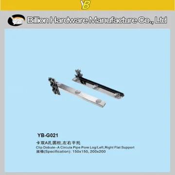 metal wall mounted bracket glass support slotted bracket