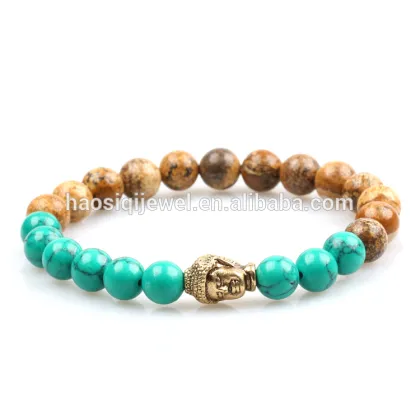gemstone agate beaded bracelet Tibetan buddha bracelet men bracelet