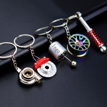 Creative Auto Parts Keyring: Hub, Brake Disc, Shock Absorber Keychain