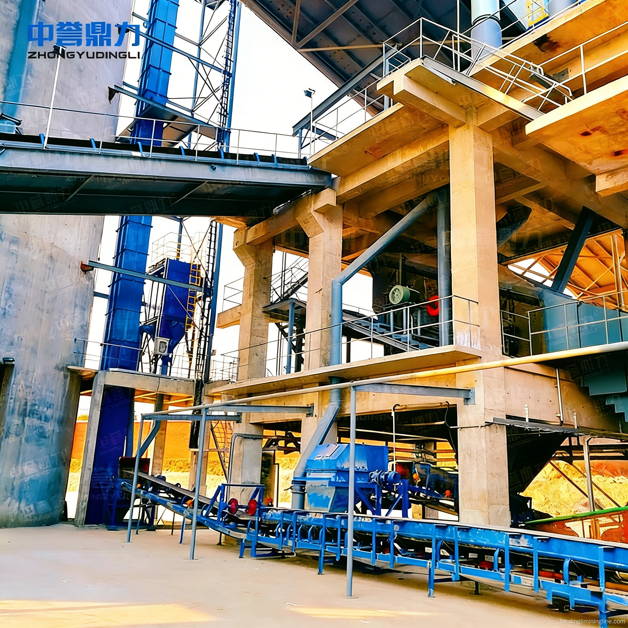 100TPH মোবাইল বালি মোট উৎপাদন লাইন