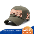 Topi Bisbol Bordir Tambalan Retro yang Dicuci