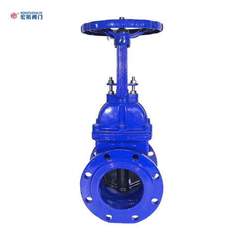 Válvula de gaveta com flange selada macia em ferro fundido