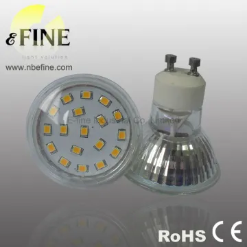 SMD led bulb GU10 glass cover