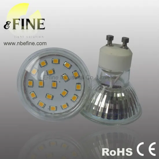 GU10 SMD led bulb 2835 with glass body